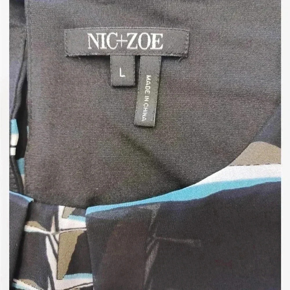 Nic+Zoe On The Edge Abstract Sleeveless Shift Dress Size Large - Picture 11 of 12